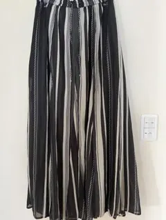 GLOBAL WORK ストライプ柄フレアスカート サイズREG