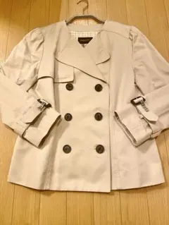 ジャスグリッティー　ショートトレンチコート ジャケット1 ベージュ