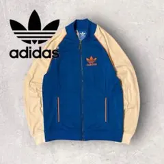 【アディダス】トラックジャケット　ジャージ　M ファイヤーバード　刺繍ロゴ e