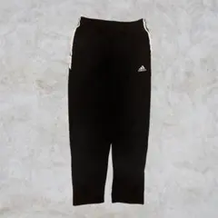 00s adidas アディダス　トラックパンツ　ジャージ　刺繍　黒　ブラック