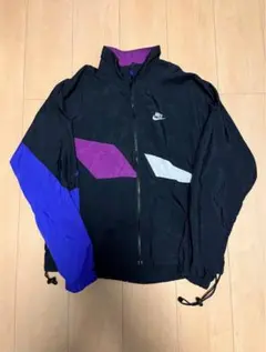 【最終値下げ】90s Nike ナイロンジャケット 黒/紫　2月22日まで！