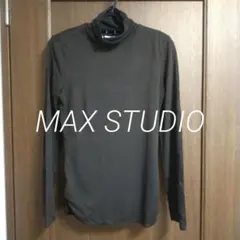 MAX STUDIO タートルネックカットソー S ブラウン