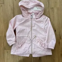 ピンク フード付きジャケット 2T