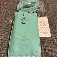 D.KELLY スマホショルダーバッグ ミントグリーン