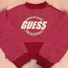 GUESS 赤 スウェット トレーナー Sのサムネイル