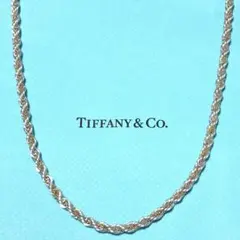 ロング】ティファニー TIFFANY ツイストロープ ネックレス コンビ 希少 