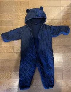 UNIQLO ベビー ジャンプスーツ 80 キルティング　ネイビー　紺　ユニクロ