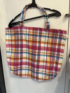 マドラスチェック柄 トートバッグのサムネイル