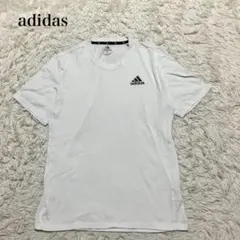 アディダス　半袖Tシャツ　ランニング　スポーツウェア　大きいサイズ　ロゴ　洗える