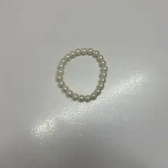 ホワイトパールビーズブレスレット