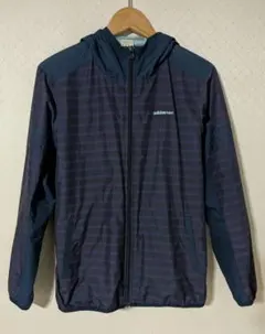 adidas neo ネイビー ストライプ フード付きジャケット L