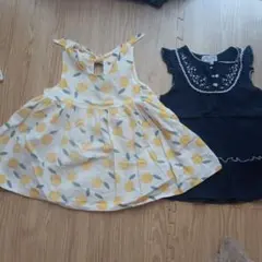 レモン柄ワンピース 95cm未満