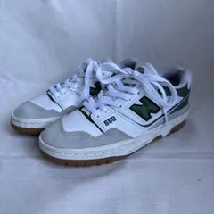 New Balance ニューバランススニーカー 550 白×グリーン22.5㎝のサムネイル