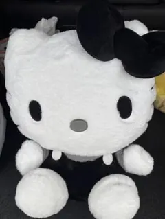 ハローキティ モノクロドールGJ BIGサイズ　ぬいぐるみ　サンリオ
