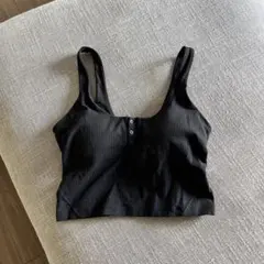 lululemon リブ ブラトップ ブラック　align topsのサムネイル