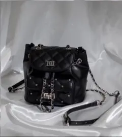 Darich ダーリッチ キルティングビジューミニリュック バッグ ブラック