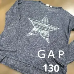 ＧＡＰトレーナー130Tシャツ星柄スパンコール 長袖トップス ネイビー
