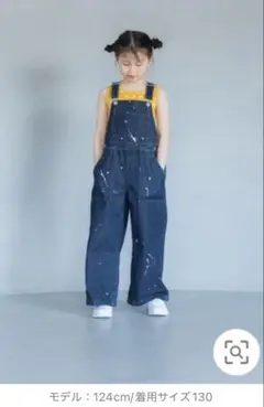 ローリーズファーム デニムオーバーオール 130cm（サイズ3 120〜130）