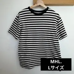 【MHL. 】半袖ボーダーTシャツ