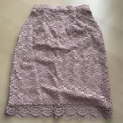 UNIQLO レースタイトスカート ピンク M
