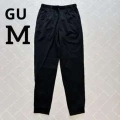 GU WOMEN ドライストレッチ ジョガーパンツ M ブラック ウエストゴム