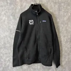 も*う様 Patagonia 刺繍ロゴ企業フリース 黒 M ベターセーター メン