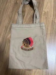 刺繍インディアンヘッド トートバッグ