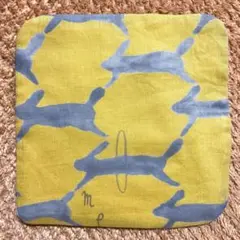 ミナペルホネン　runrunrun柄　ハンドメイド4重ガーゼハンカチ