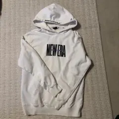NEW ERA ホワイト パーカー