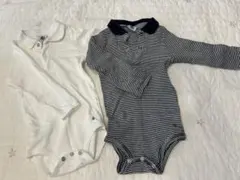 プチバトー　襟付きロンパース