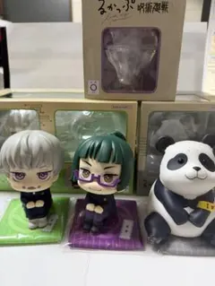 呪術廻戦　るかっぷ　狗巻棘　パンダ　禪院真希　2年生　特典座布団付き