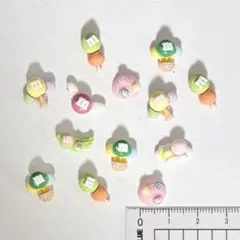 ネイルパーツ デコレーションパーツ mチョコ 13個セット