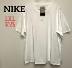 新品【希少サイズ・2XL 】 NIKE ゆったり 厚手 半袖 Tシャツ ホワイトのサムネイル