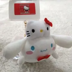 新品　シナモロール　マスコット　キーホルダー　シナモン　ぬいぐるみチャーム