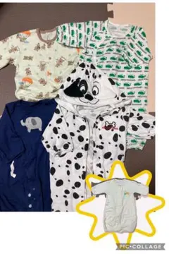 ベビーロンパース5点おまとめセット(サイズ50-60cm)