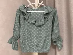 earth music & ecology ドット　ブラウス