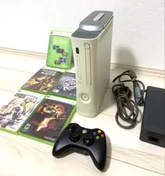 【動作確認済み】Xbox360 本体 コントローラー ソフト付 ホワイト格安