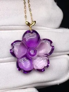 ⭐︎【天然】アメジスト ペンダントトップ k18 4.8g