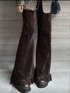 フリルパンツ カジュアルパンツ