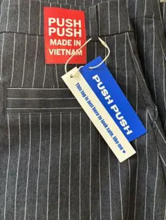 『完売品』push push バギーストライプパンツ 2025年最新】push push スラックスの人気アイテム - メルカリ