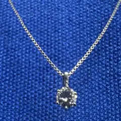 Pt850 ダイヤ0.21ct 42cm調整可 美品 - メルカリ
