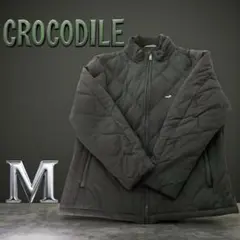 Crocodile キルティングジャケット 左胸にワニ