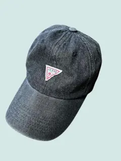 GUESS デニムキャップ グレーブラック