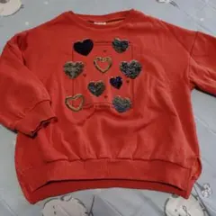 BREEZE ハートキラキラ　トレーナー 110