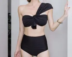 ブラック ワンショルダー セパレート水着　ビキニ