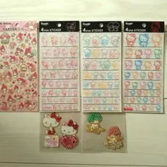 【完売品レア】2014年 ハローキティ・マイメロディ・キキララ シールセット