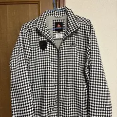 チェック柄 ジップアップジャケット