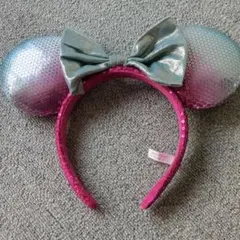 ディズニー　ミニー　カチューシャ　スパンコール　マーメイドグラデーション　TDR