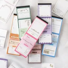 603108 ラベル 4点 フレーム 素材 コラージュ 紙モノ メモ帳 大量