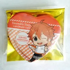 新品★あんスタ★アニカフェ★明星スバル★ハート缶バッジ